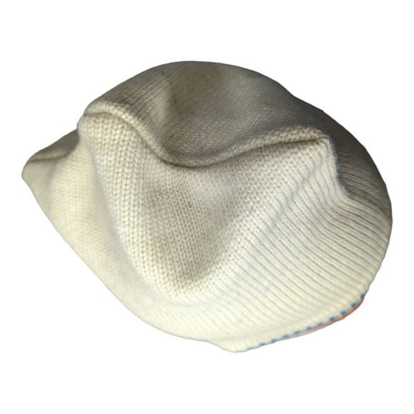 Vintage NWT Fairfield Hanover 1970s 100% Virgin Wool White, Blue, Red & Gold Hat - Picture 2 of 7